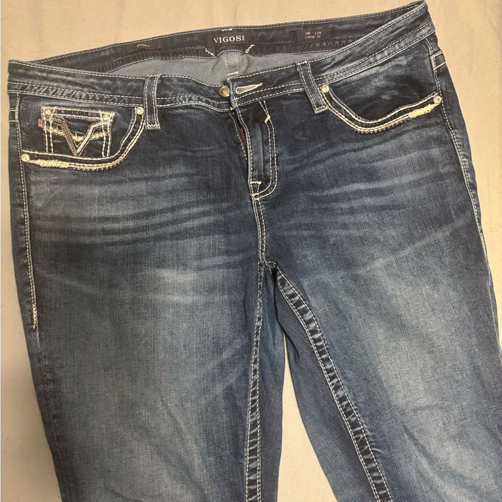 Vigoss Women's Dark Blue Skinny Jeans